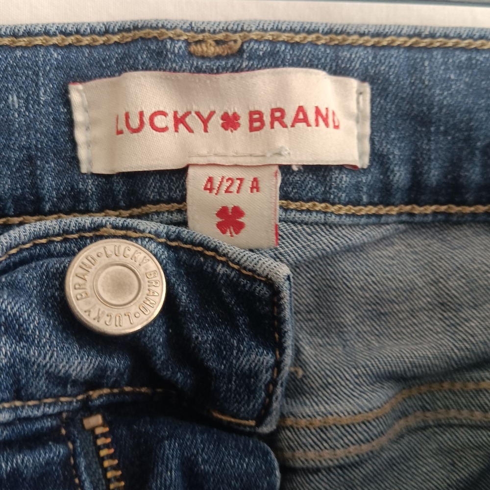 Lucky Brand Jeans Women’s Size 4/27 A Ava Skinny Mid Rise Blue Denim Stretch - Picture 4 of 11